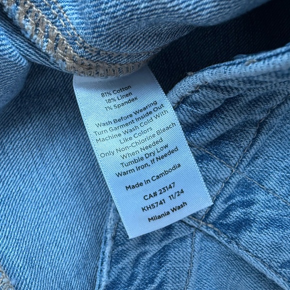 Talbots jeans Straight Crop denim Milania wash size 12 P - Picture 8 of 8